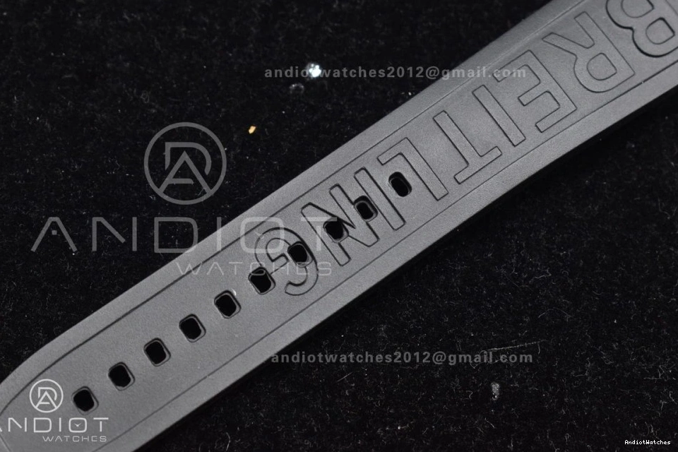 A Bezel Dial Rehaut Best Superocean Edition and 44 1:1 On Rubber Casual Black with TF Automatic Strap Yellow Black 471 0103